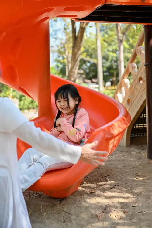 Child on a slide