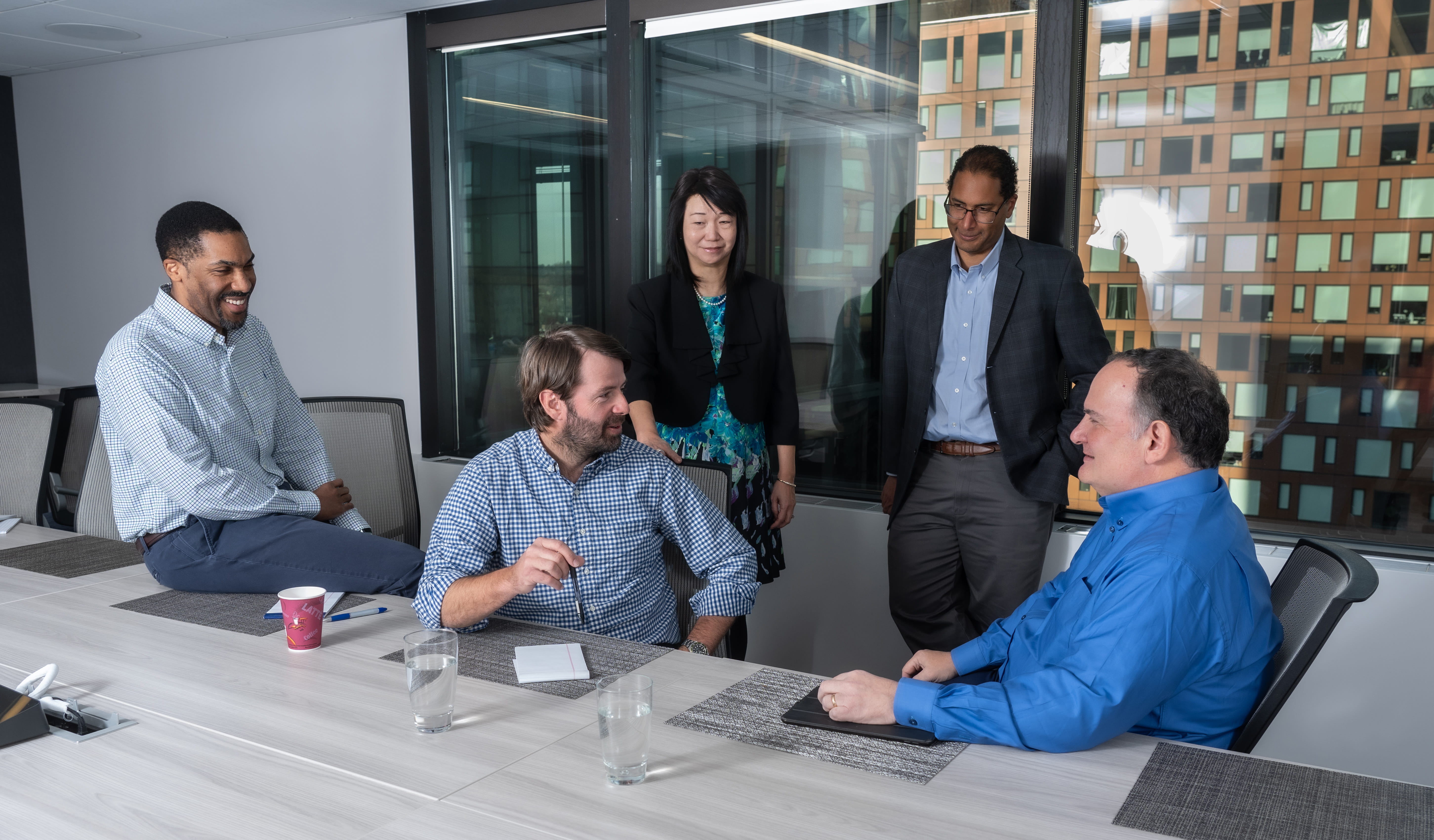 Meeting at table